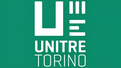 Logo UniTre bianco su sfondo verde