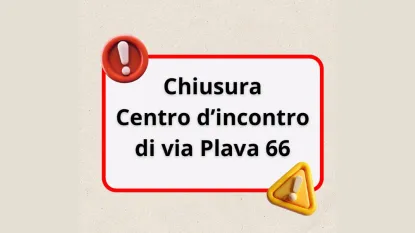 Chiusura centro incontro plava