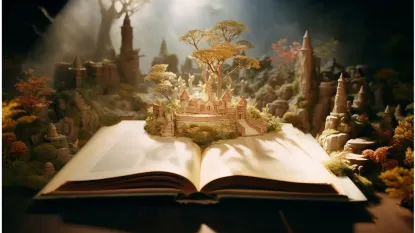 un grande libro antico aperto