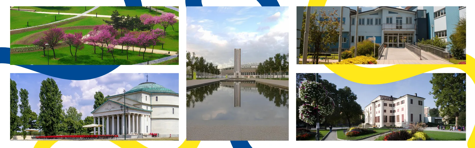 Collage con fotografie del territorio della Circoscrizione 2