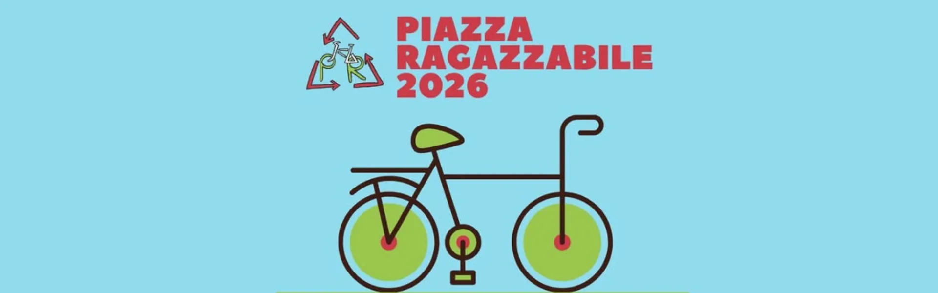 bicicletta su sfondo azzurro