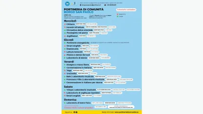 portineria di comunità settembre 2