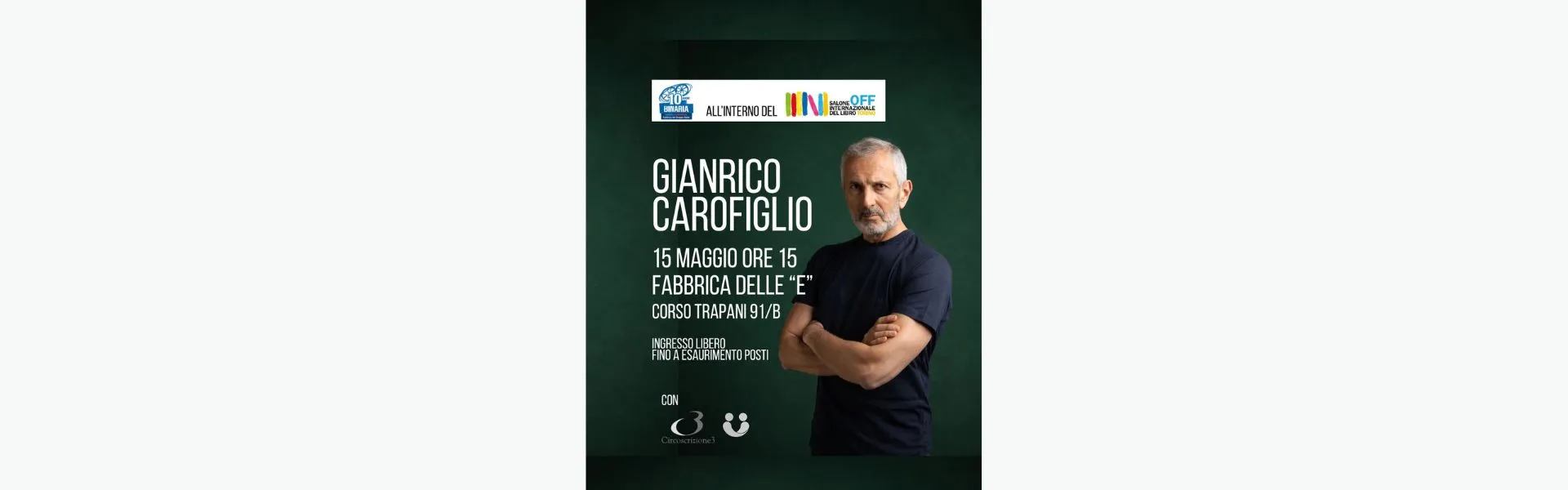 Carofiglio a Binaria #SaloneOff
