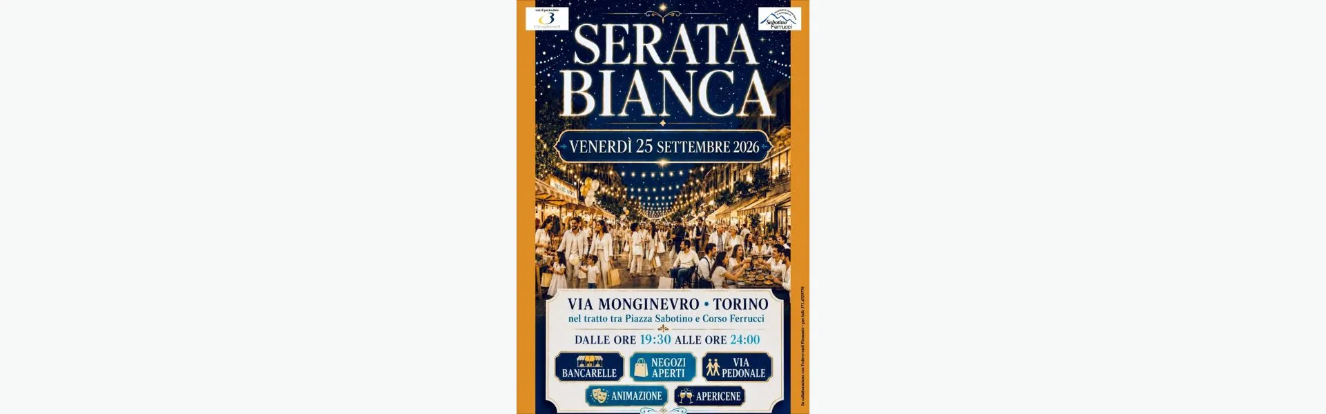 serata bianca via monginevro