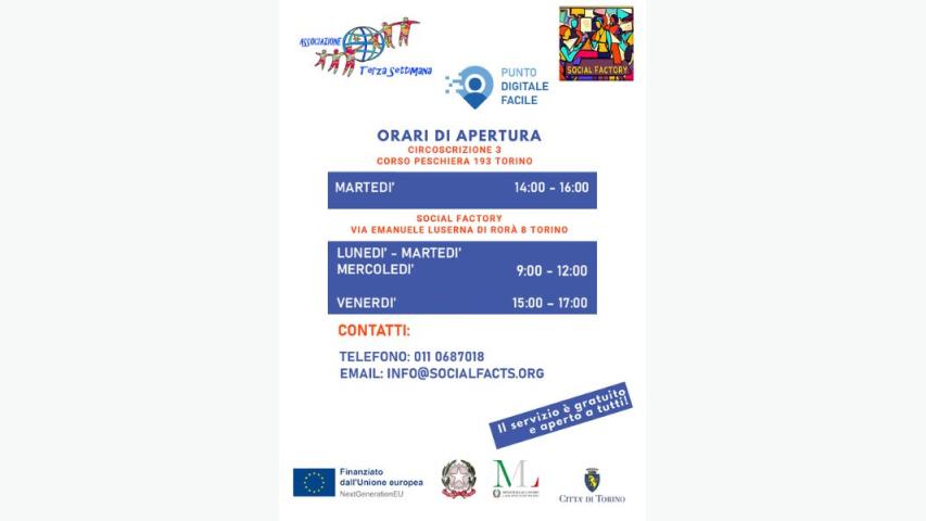 ATTIVITA' PUNTO DIGITALE - orari