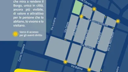 Volantino area pedonale