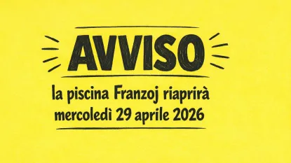 avviso piscina Franzoj