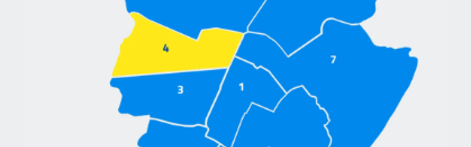 circoscrizione 4 in pianta della città di Torino