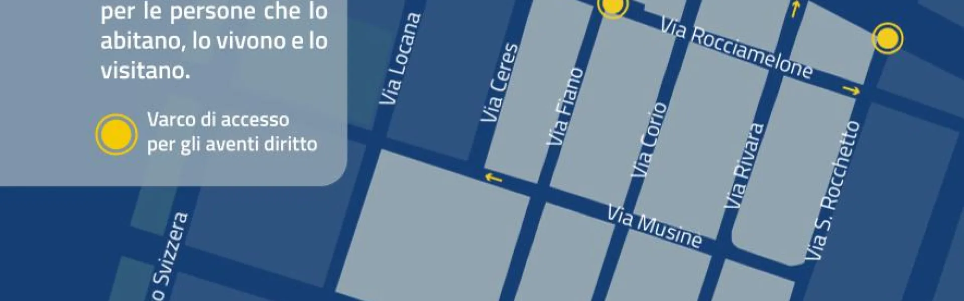 Volantino area pedonale