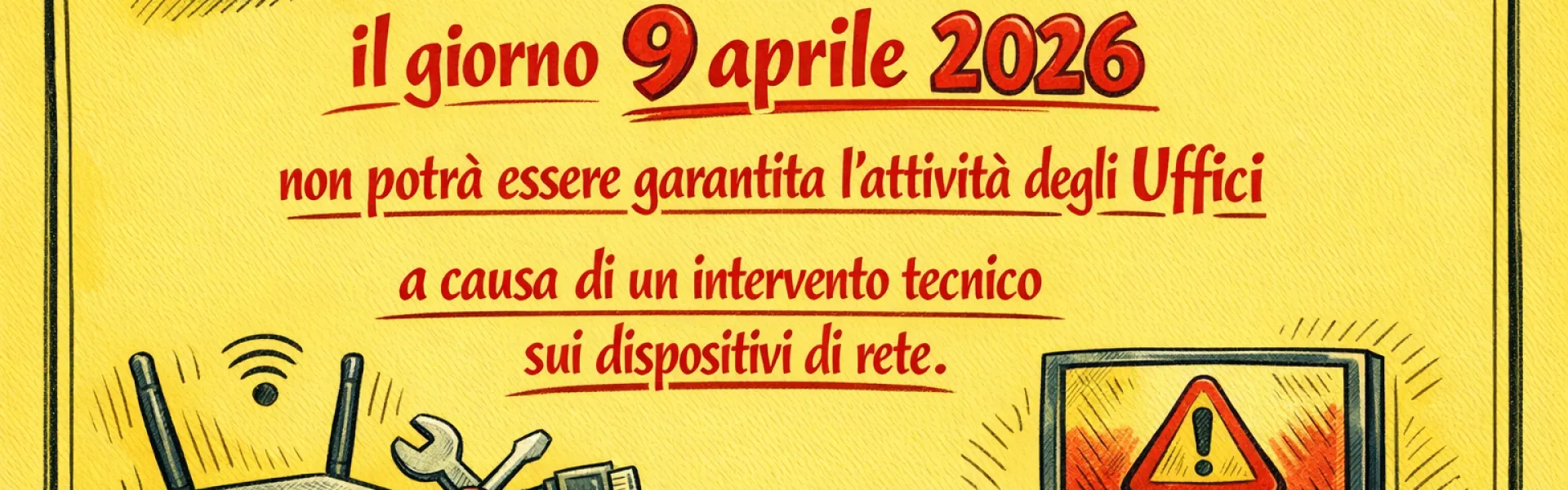 avviso intervento tecnico