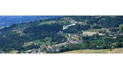 Struttura e montagne di Doues Val d'Aosta