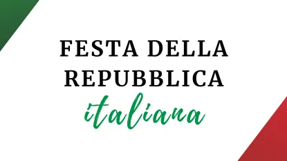 Scritta Festa della Repubblica Italiana