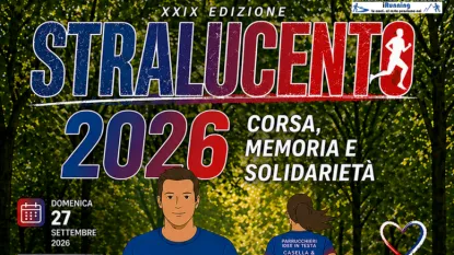 Locandina con atleti