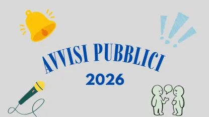 campanella con scritta "avvisi pubblici duemilaventisei"