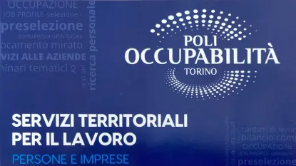 intestazione locandina con scritta "Polo dell'occupabilità servizi territoriali per il lavoro" "persone e imprese"
