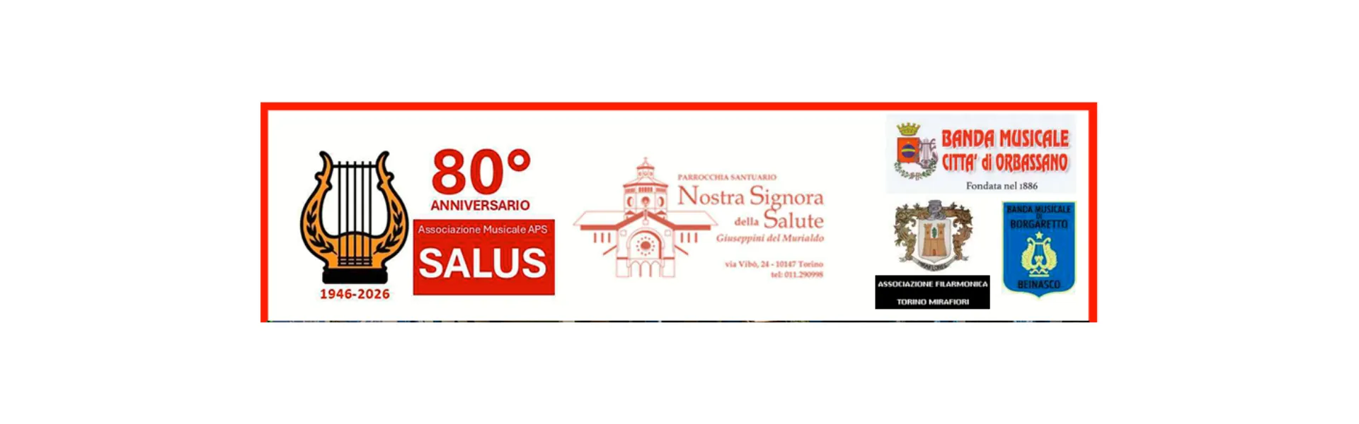 Intestazione e loghi Bande che partecipano