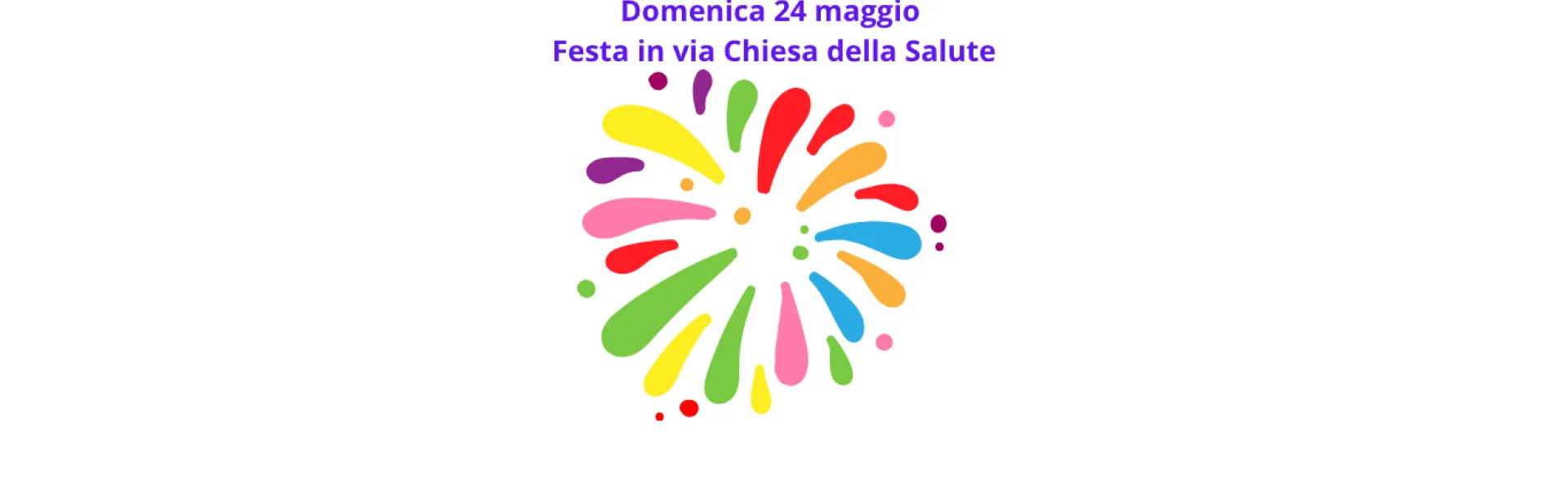 Esplosione di colore e scritta