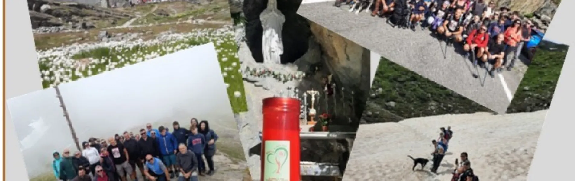 Ritrovo di persone e immagine della montagna