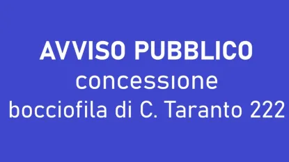 Avviso pubblico