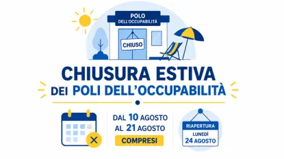 chiusura estiva - Poli dell'Occupabilità 