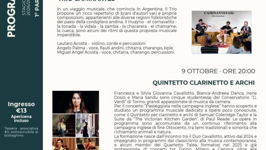 Inaugurazione Rassegna SCQ 26-27