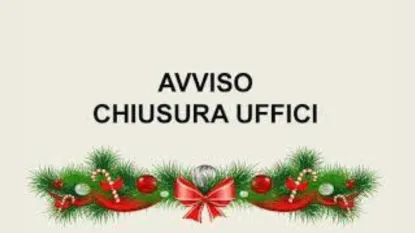 Chiusura periodo natalizio