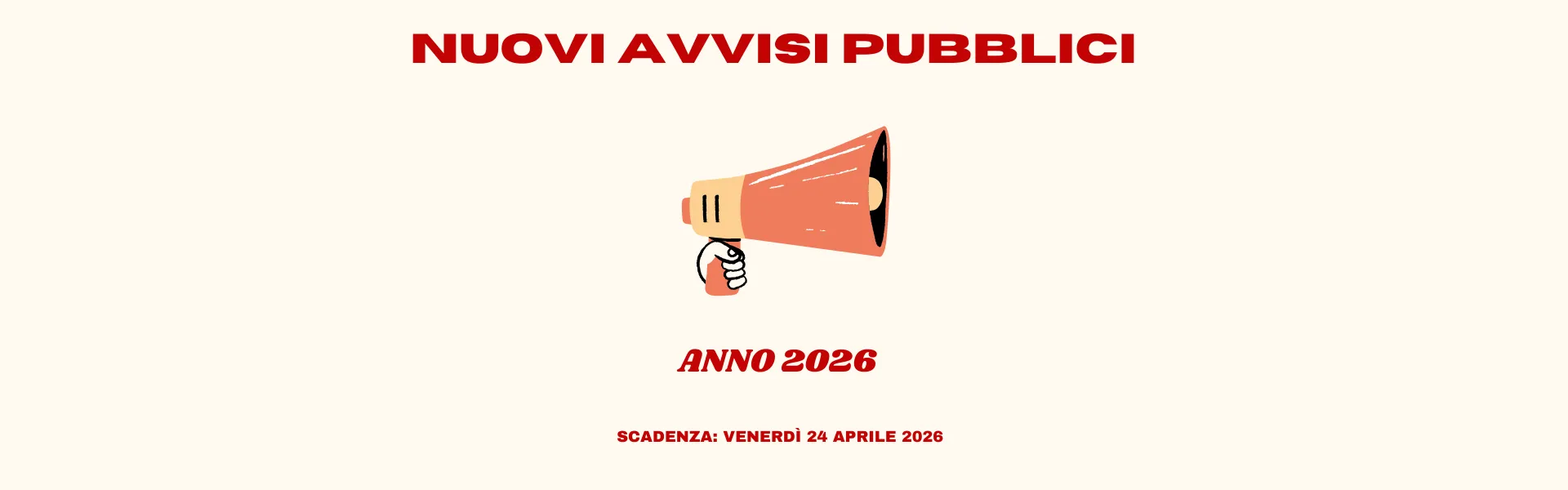 Nuovi Avvisi Pubblici 2026