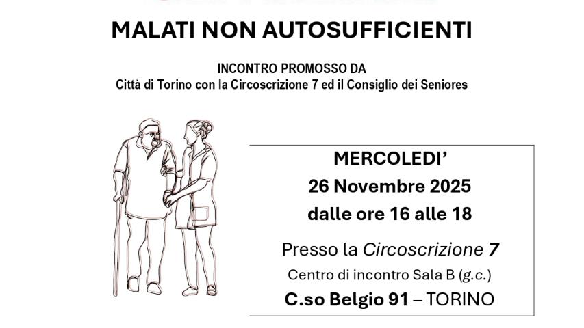 Locandina Aiutiamo gli anziani non autosufficienti