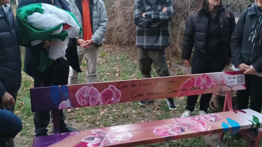 Inaugurazione panchina malattie rare.4