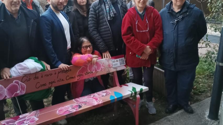 Inaugurazione panchina malattie rare.7