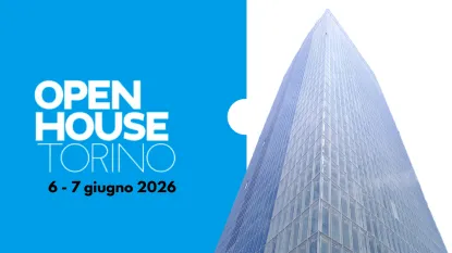 Logo dell'Open House Torino, evento previsto per il 6 e il 7 giugno 2026