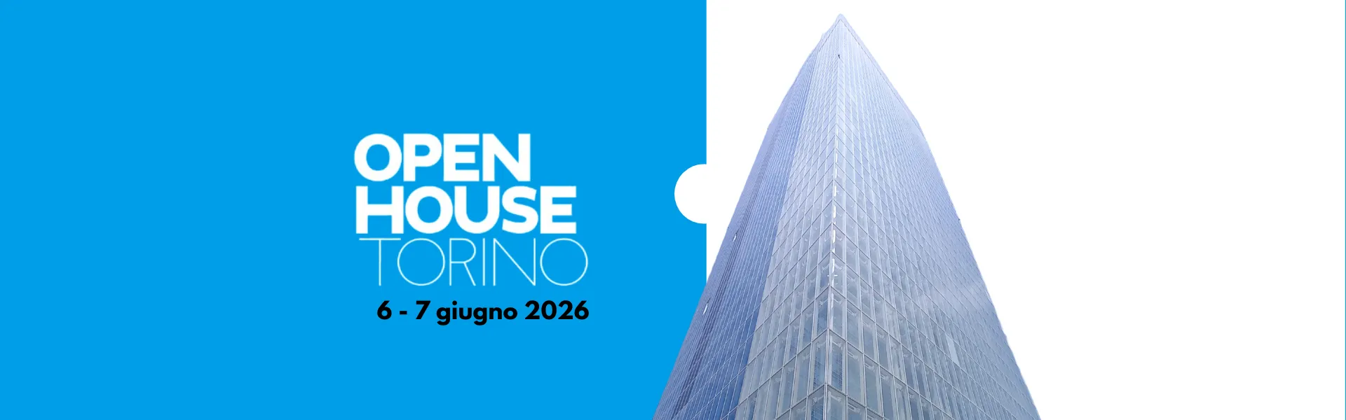 Logo dell'Open House Torino, evento previsto per il 6 e il 7 giugno 2026